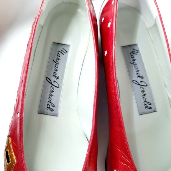 Rare Democratic Donkey MARGARET JERROLD 1996 Election Shoes Heels Pumps Sz 6.5 - Picture 12 of 14